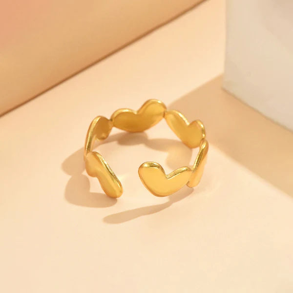 Heart Adjustable Finger Ring