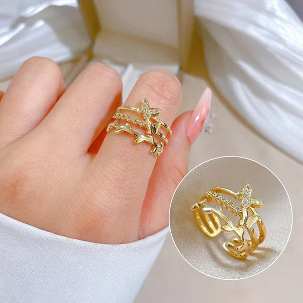 Butterfly Adjustable Finger Ring