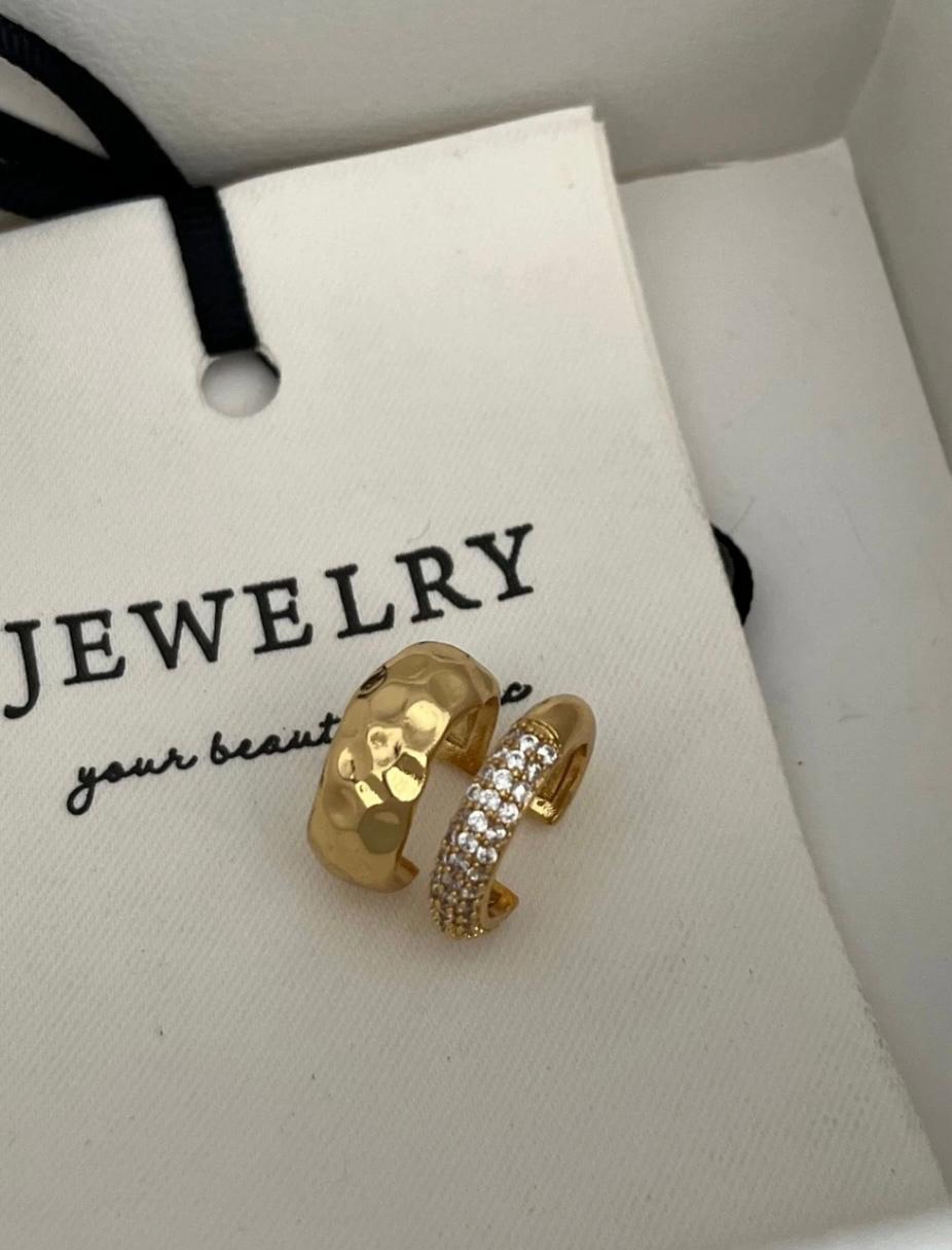 Golden Double layered Ear cuff