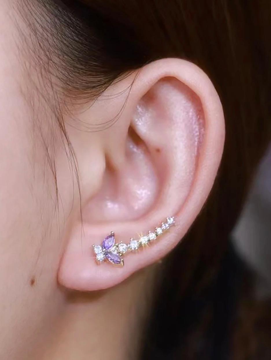 Butterfly Rhinestone Earrings