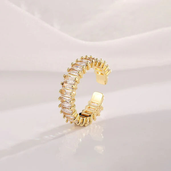 White Adjustable Finger Ring For Women