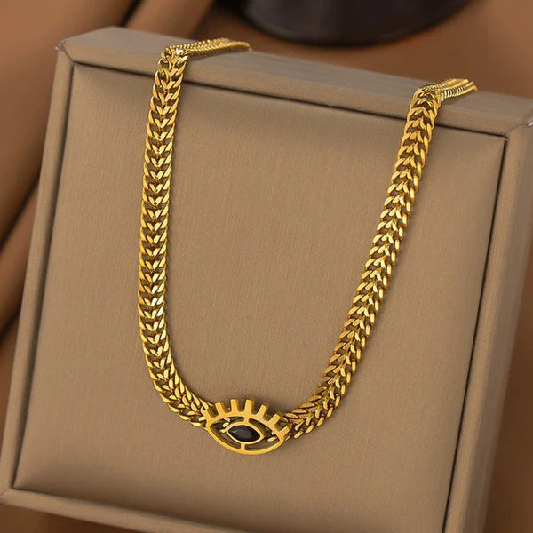 Evil Eye Black Necklace