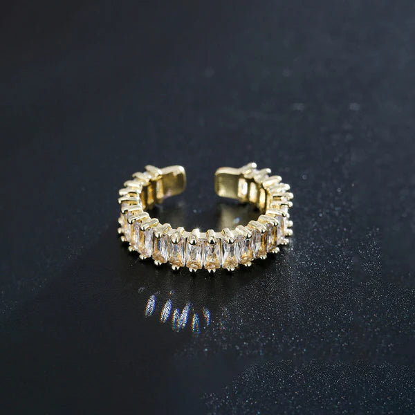 White Adjustable Finger Ring For Women