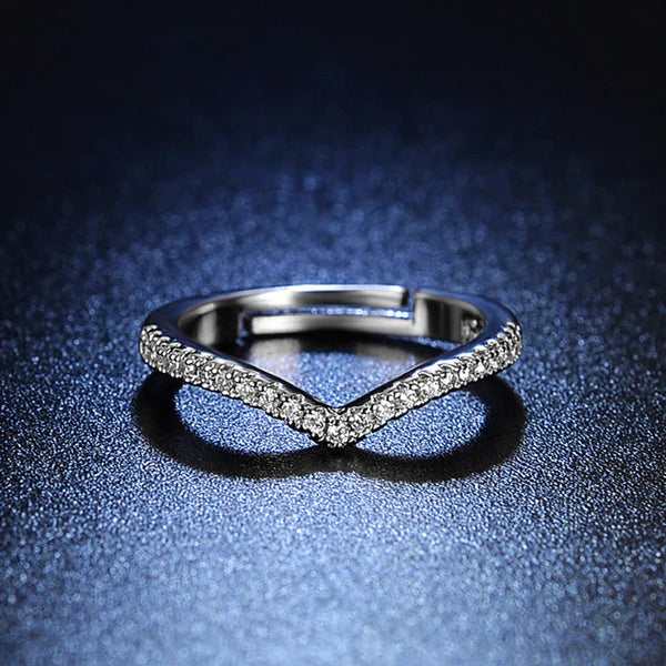 V Shape Adjustable Finger Ring