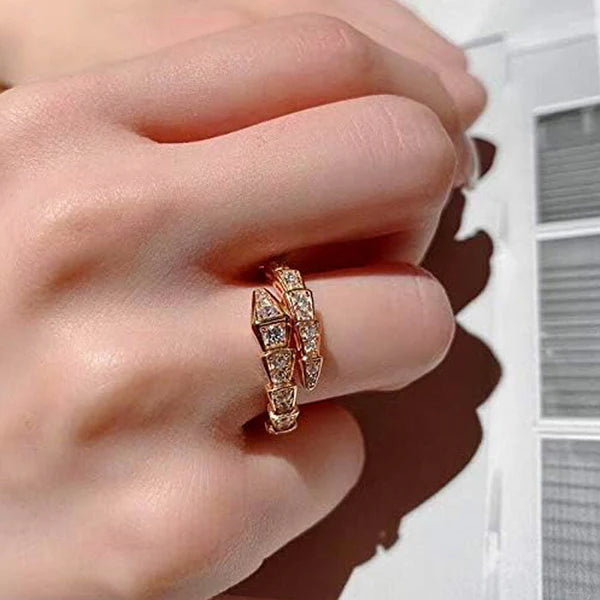 Snake Themed Adjustable Finger Ring