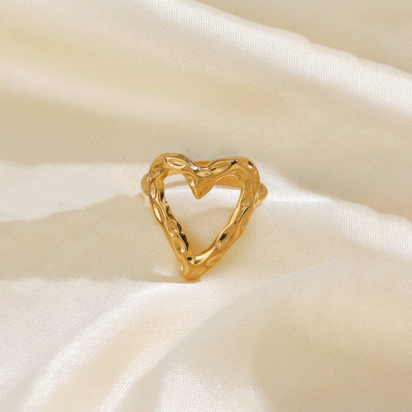 Heart Themed Finger Ring