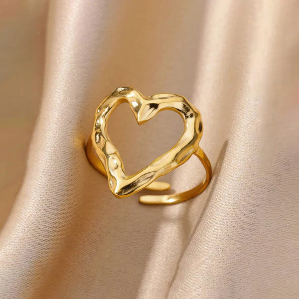 Heart Themed Finger Ring