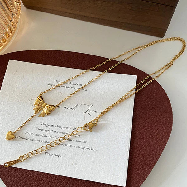 Bow Pendant Necklace