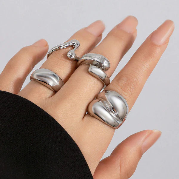 Stackable Finger Rings Set of 4