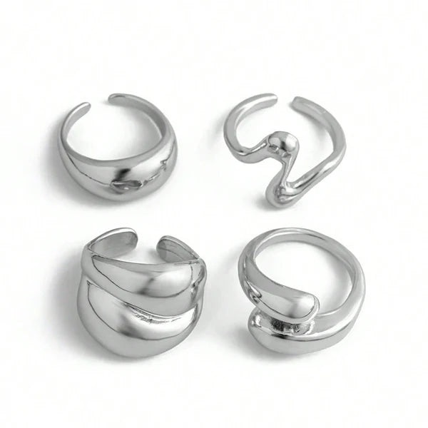 Stackable Finger Rings Set of 4