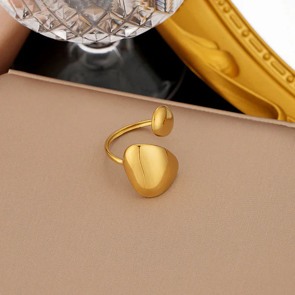 Gold Plated Contemporary Ring