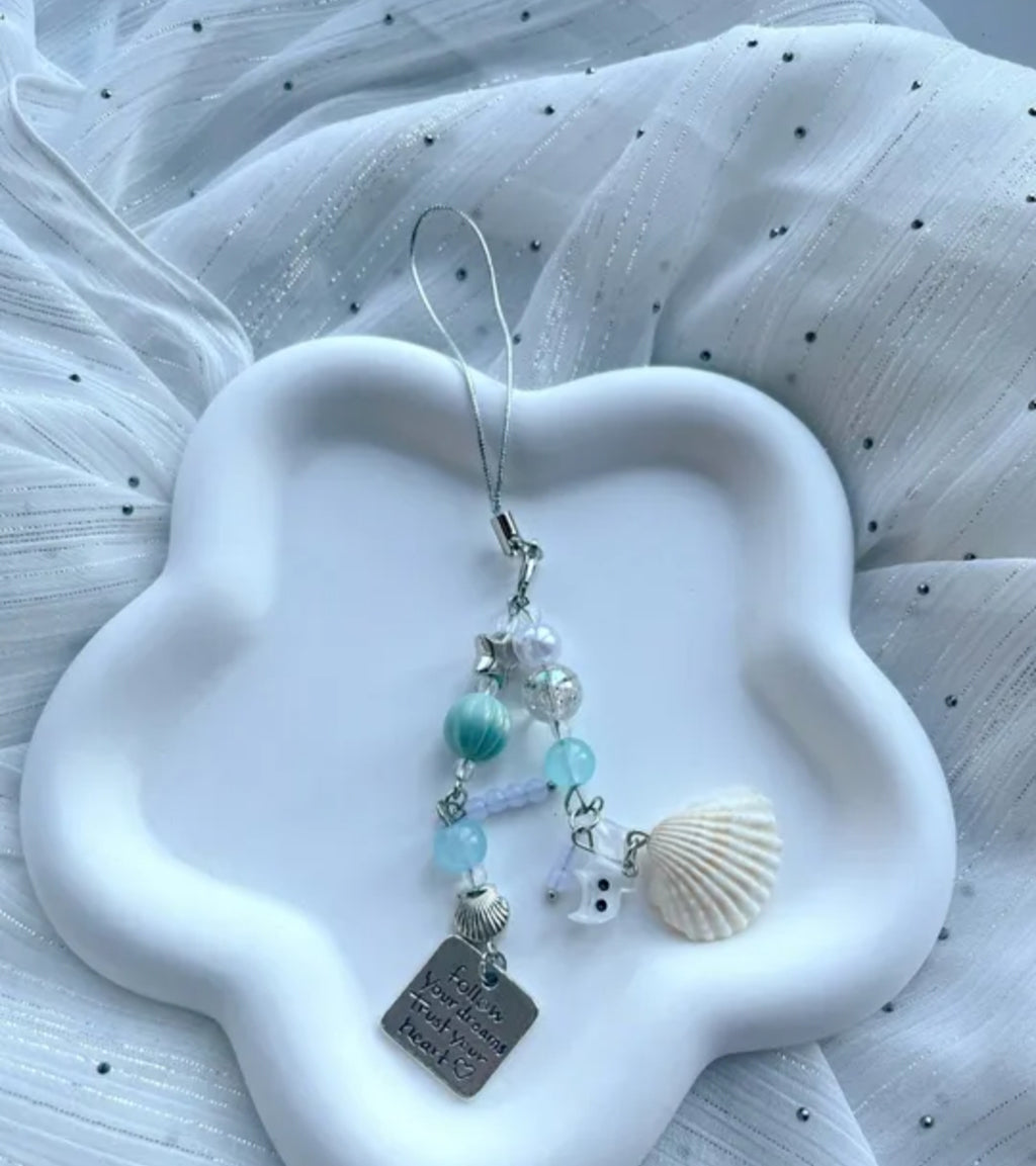 Star Shell Phone Charm