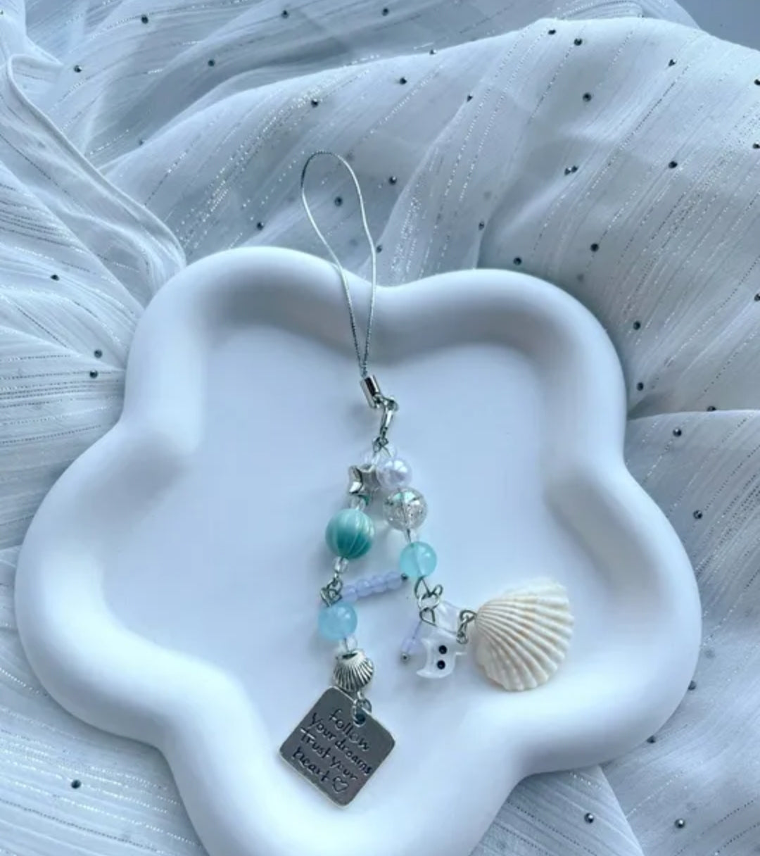 Star Shell Phone Charm