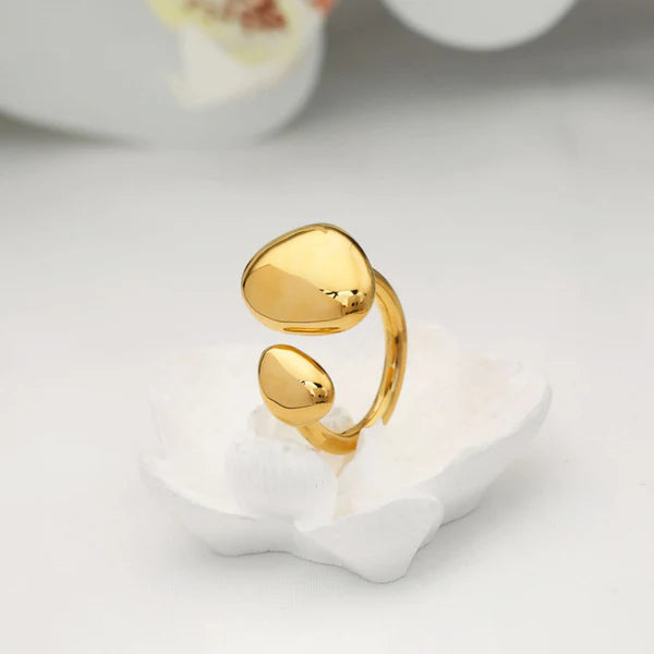 Gold Plated Contemporary Ring