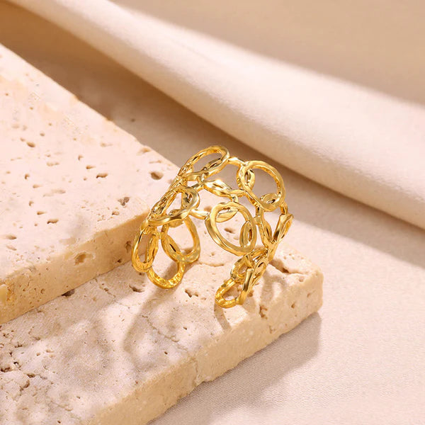 Geometric Adjustable Finger Ring