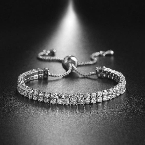2 layers Matrix Tennis Bracelet