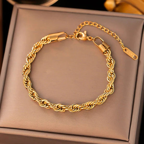 Chain Rope Style Wraparound Bracelet