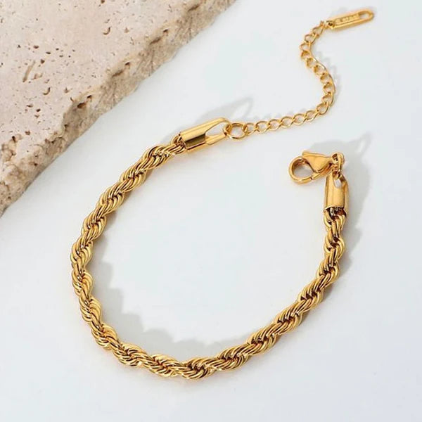 Chain Rope Style Wraparound Bracelet