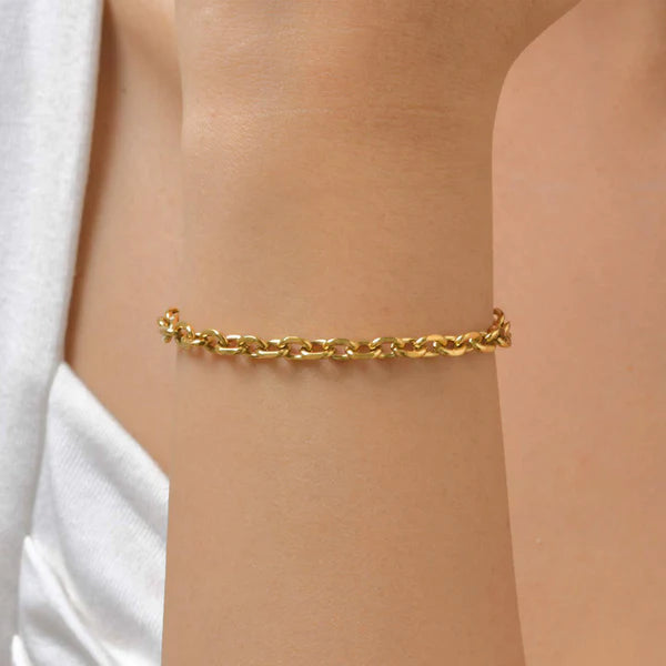 Golden Simple Wraparound Bracelet