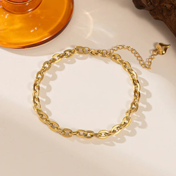 Golden Simple Wraparound Bracelet