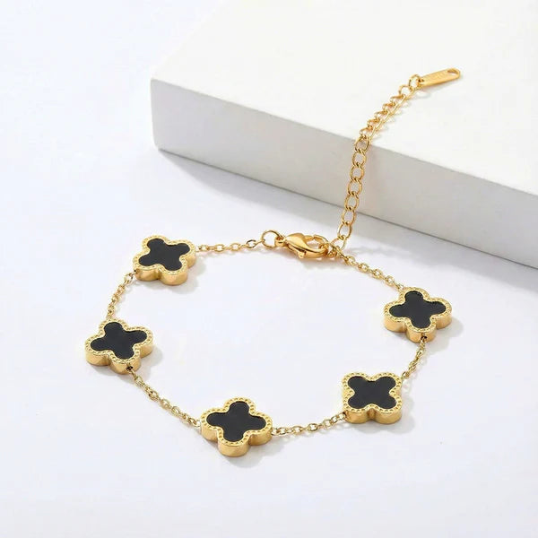 Clover Mother of Pearl Link Bracelet