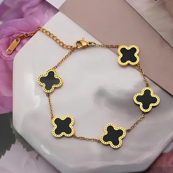 Clover Mother of Pearl Link Bracelet