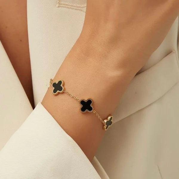 Clover Mother of Pearl Link Bracelet
