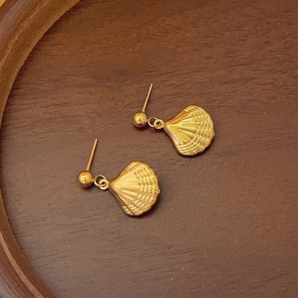 Shell Themed Drop Earrings