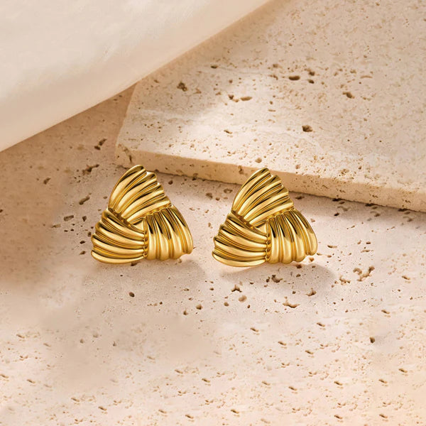 Tri-Fold Regal Shell Studs
