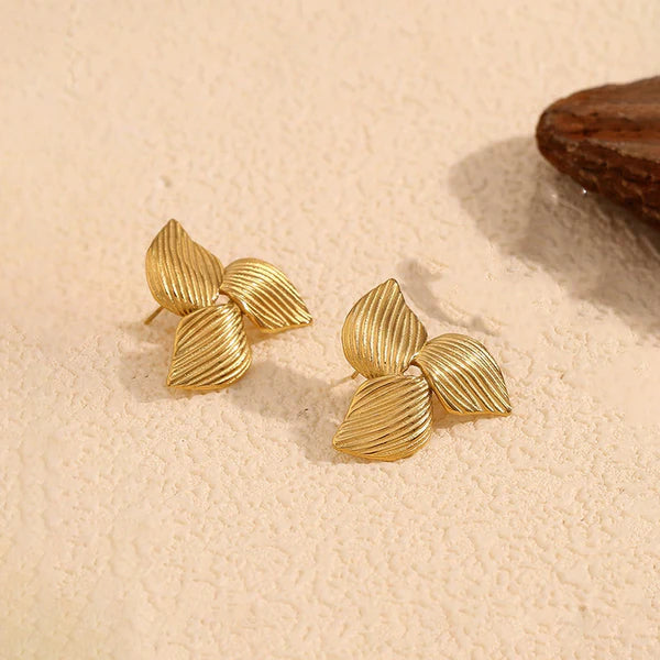 Triangular Design Stud Earrings