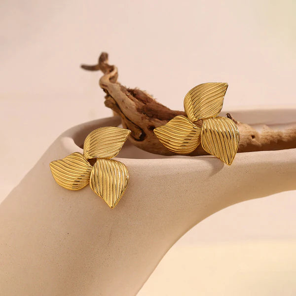 Triangular Design Stud Earrings