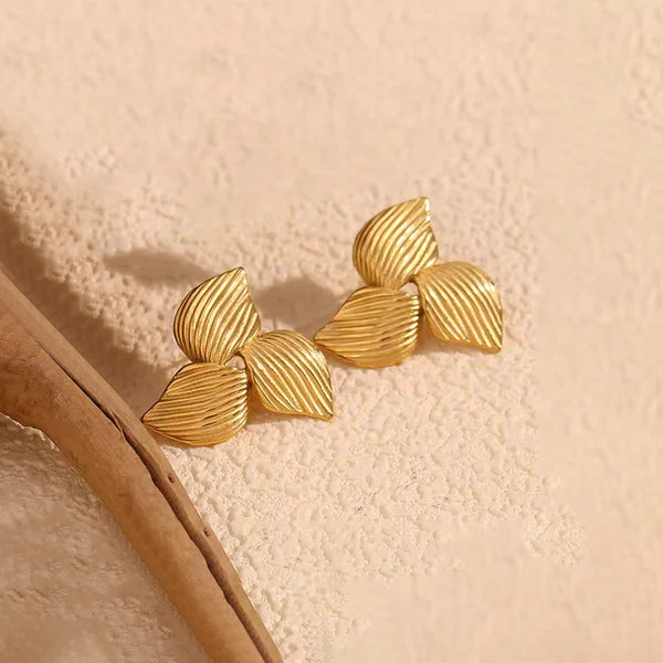 Triangular Design Stud Earrings