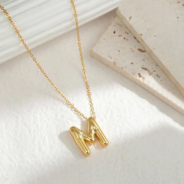 Golden M Alphabet pendant