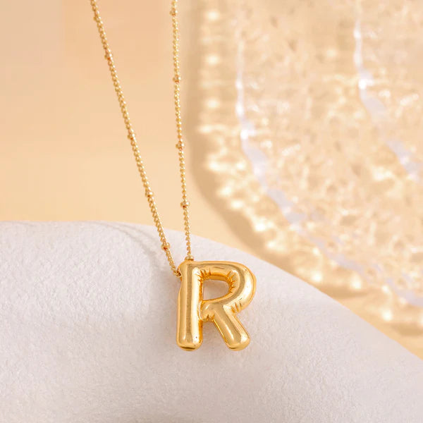 Golden R Alphabet Pendant