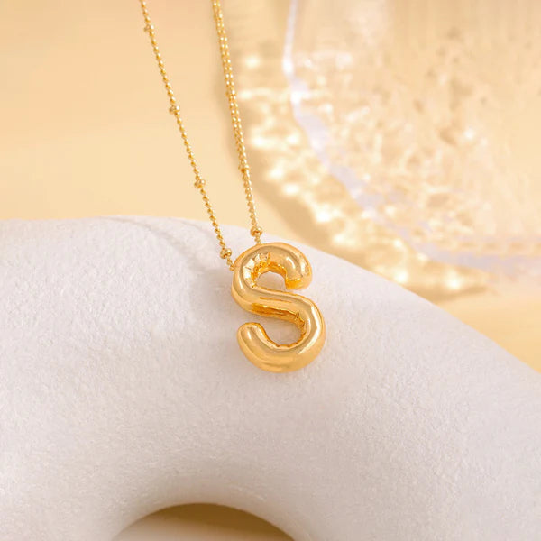 Golden S Alphabet Pendant