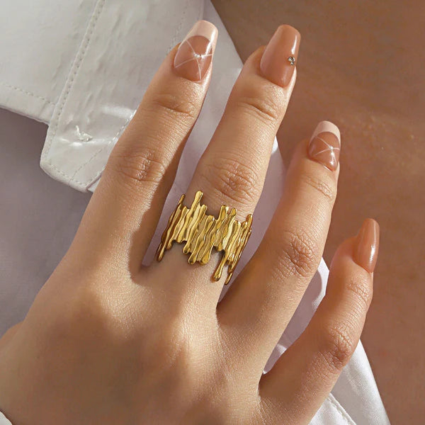 Molten Statement Ring
