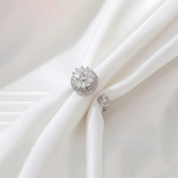 Round Flower Shape Rotatable Adjustable Ring