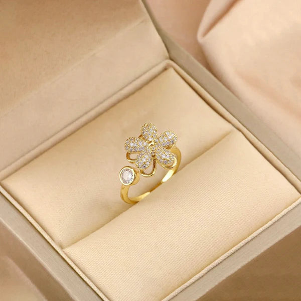 Star Shaped Rotatable Adjustable Ring