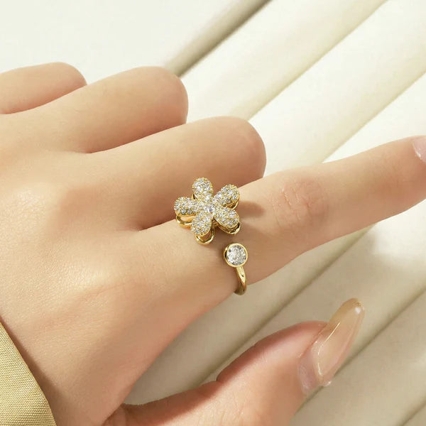 Star Shaped Rotatable Adjustable Ring