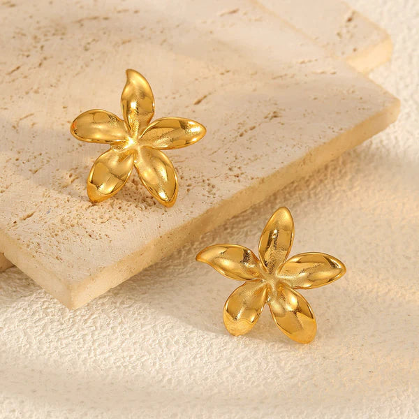 Floral Themed Stud Earrings