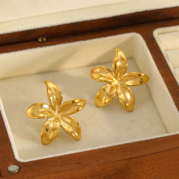 Floral Themed Stud Earrings