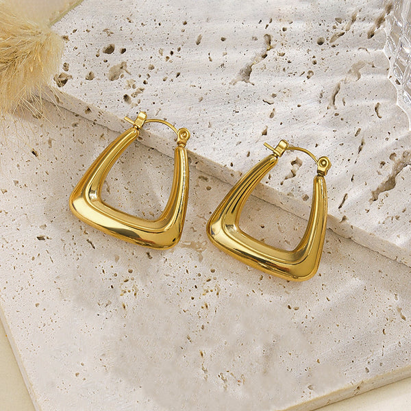 Geometric Statement Hoop Earrings