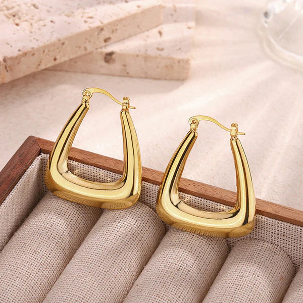 Geometric Statement Hoop Earrings