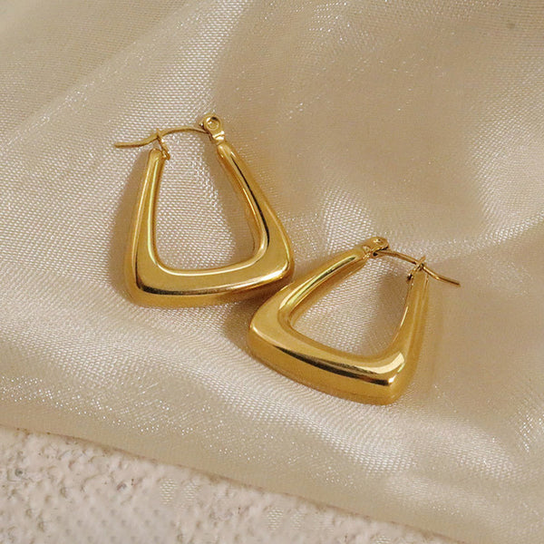 Geometric Statement Hoop Earrings