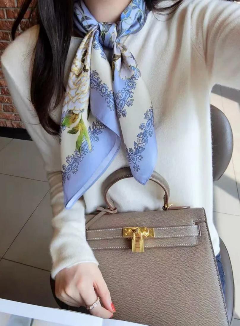 Lavender Floral Scarf