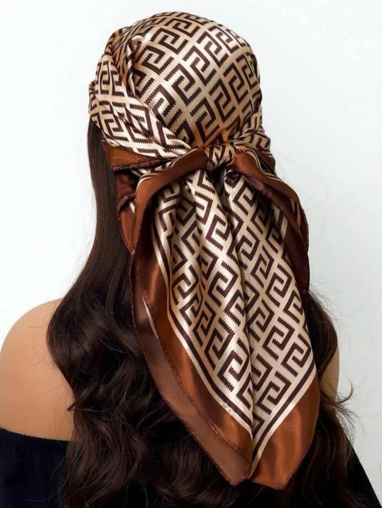 Geometric Square Scarf