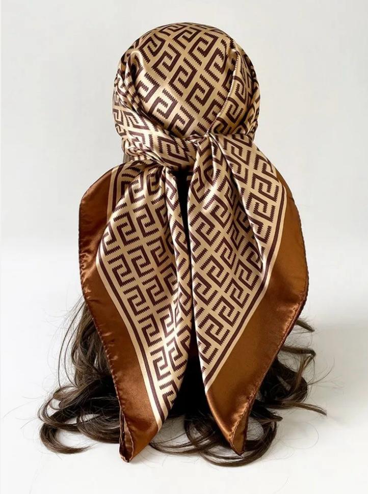 Geometric Square Scarf