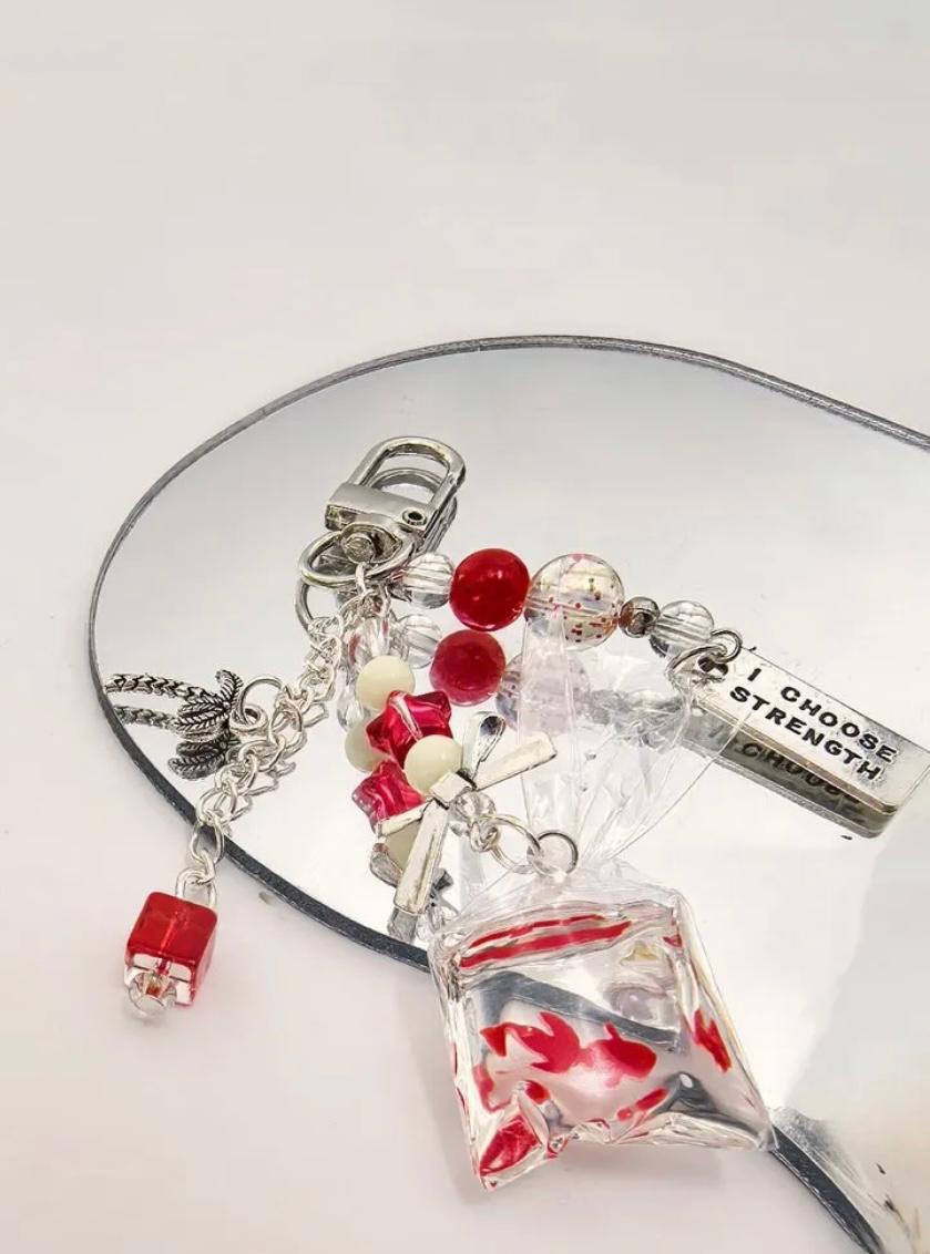 Metal Detail Bag Charm