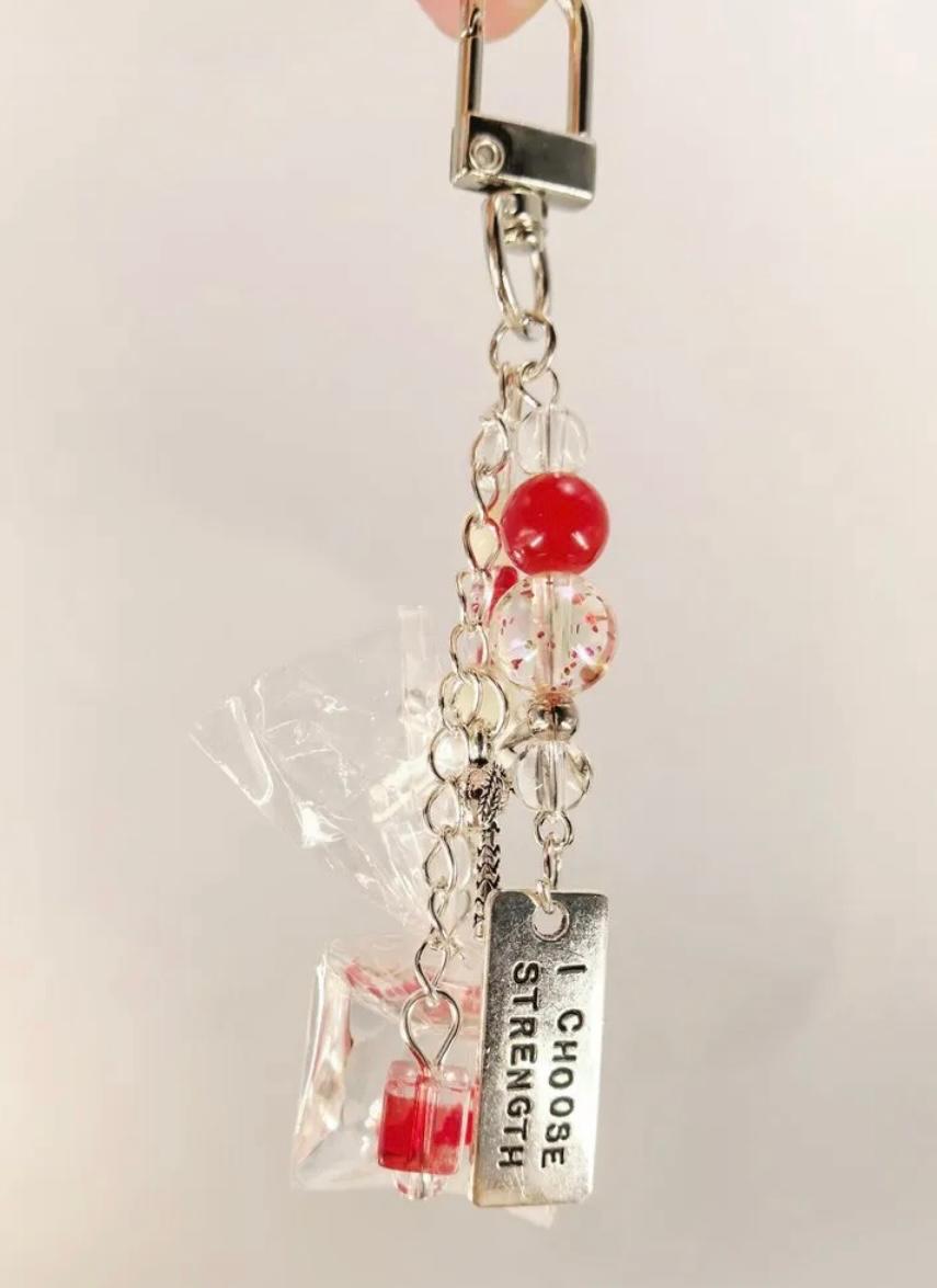 Metal Detail Bag Charm