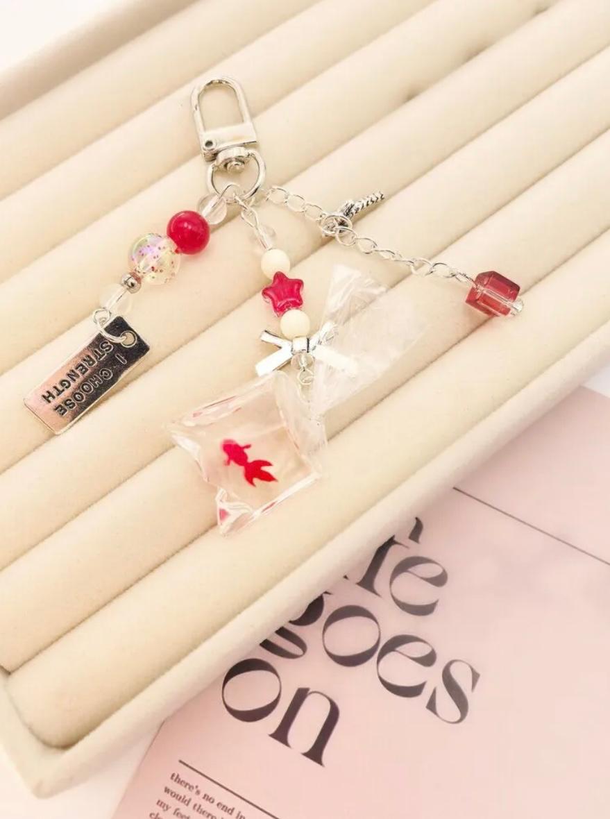 Metal Detail Bag Charm